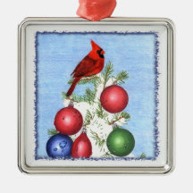 Cardinal Ornament Premium Square