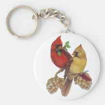 Cardinal Pair Key Chains
