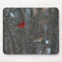Cardinal Pair Mouse Mat