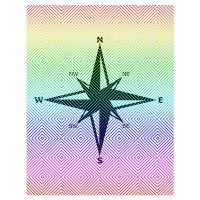 cardinal points, spectral romb custom flyer by ab_photodesigner