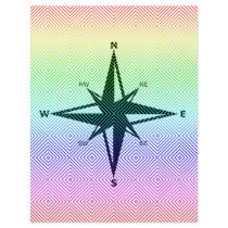 cardinal points, spectral romb custom flyer