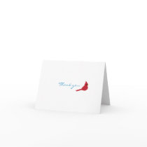 Cardinal Red Buckeye Notecard