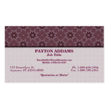 Cardinal Star Art Pattern - Abstract Business Ca Business Card Templates