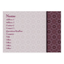Cardinal Star Art Pattern - Chubby Business Card