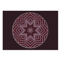 Cardinal Star Mandala Artist Trading Card - ACEO