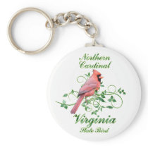 Cardinal Virginia State Bird Key Chain