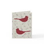 Cardinals and Flowering Vines Note Card