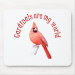 Cardinals are my World Mousepad