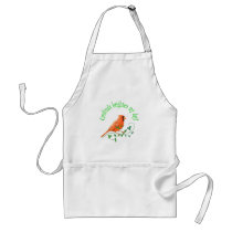 Cardinals Brighten My Day Apron