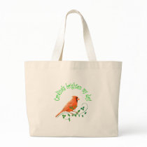 Cardinals Brighten My Day Tote Bags