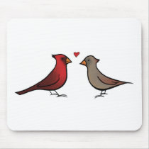 Cardinals in Love Mousepad