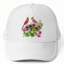 Cardinals in the Garden Mesh Hat
