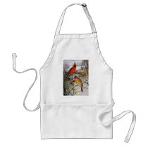 Cardinals in Winter Aprons