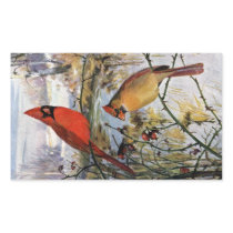 Cardinals in Winter Sticker