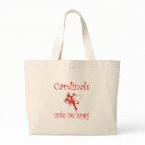 Cardinals Make Me Happy Tote Bag