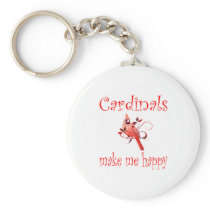 Cardinals Make Me Happy Key Chains