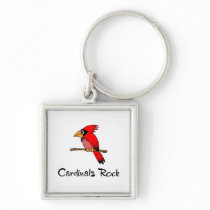 Cardinals Rock Key Chain