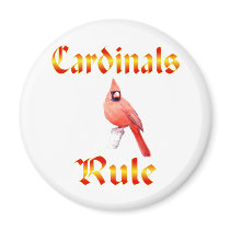 Cardinals Rule Refrigerator Magnet
