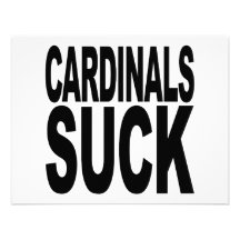 Cardinals Suck Custom Invitation