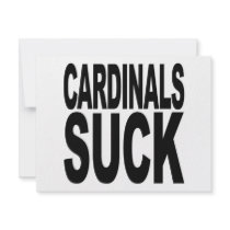 Cardinals Suck Custom Invitation
