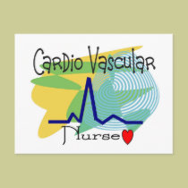 Cardio VASCULAR NURSE T-shirts postcards