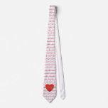 CARDIOGRAM WITH HEART TIE