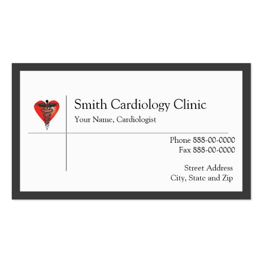 Cardiologist  Business Card