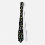 Cardiologist EKG Cables  Men's Tie in Black