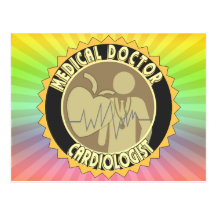 CARDIOLOGIST LOGO - HEART DOCTOR POST CARD