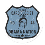 Cardiologist Obama Nation Round Sticker