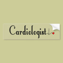Cardiologist QRS Complex Gifts bumper stickers