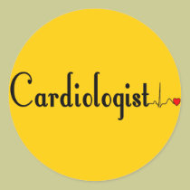 Cardiologist QRS Complex Gifts stickers