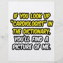 Cardiologue en dictionnaire… mon image prospectus