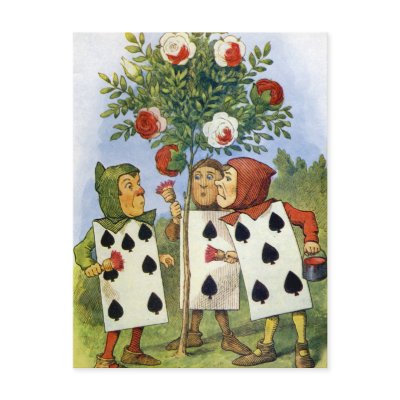 CARDMEN PAINTING THE QUEEN'S ROSES by cowboylove