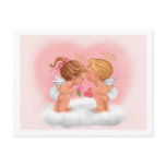 cards angels kids postcards