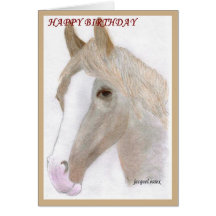 CARDS & NOTELETS - Horse Portrait Birthday Card