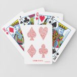 CARDS SUITS IN RED