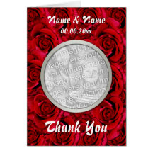 Cards template - customizable red roses