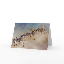 Cards - Three Carousel Horses