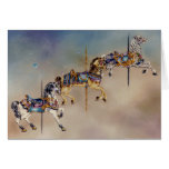 Cards - Three Carousel Horses