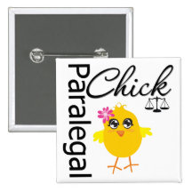 Career Chick Paralegal Buttons