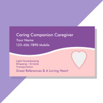 Caregiver Business Cards