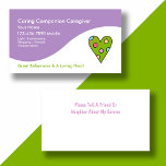 Caregiver Business Cards