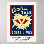 Careless Talk ~ Personalized Office Fun Posters