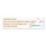 CarePages.com Custom Bumper Sticker - Customized bumper stickers