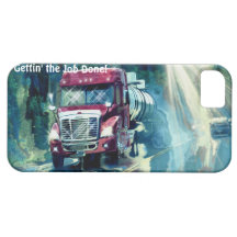 Cargo Hauling Tanker Truck Driver's iPhone 5 Case