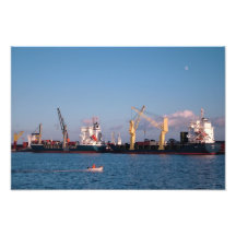 Cargo ships photo art