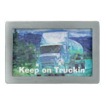 Cargo Truck Drivers Transport Buckle Rectangular Belt Buckle