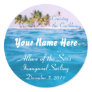 Caribbean Cruising Customizable Stickers