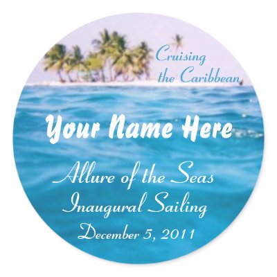 Caribbean Cruising Customizable Stickers by CruiseReady